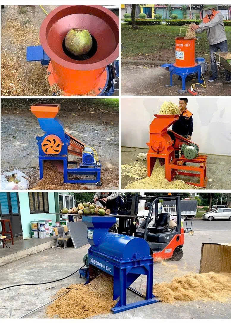 Coconut husk processing for coco coir production